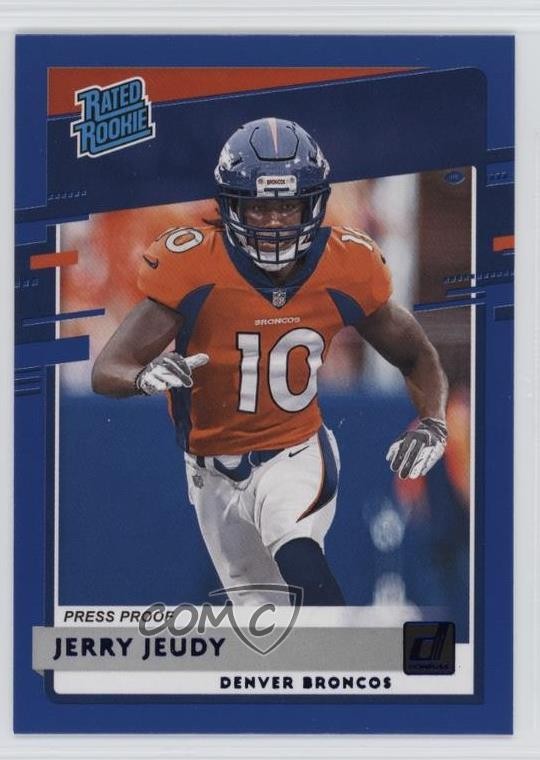 2020 Panini Donruss Rated Rookie Press Proof Blue Jerry Jeudy #307 0wl9