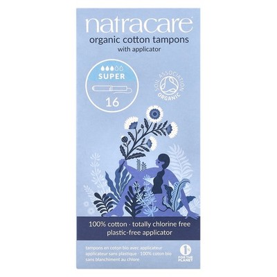 Natracare Organic Cotton Tampons Super, 16 Count