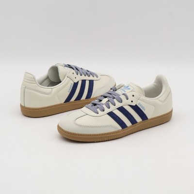 JI3907 adidas Originals Samba OG Off White Dark Blue Clear Sky