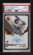 2024 Pristine Gold Pulsar Refractor 21/50 Evan Carter PSA 10 GEM MT Auto 15tx
