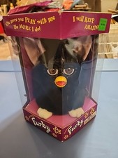 RARE VTG 1998 FURBY BLK WITCH  S CAT Model  Original Box 