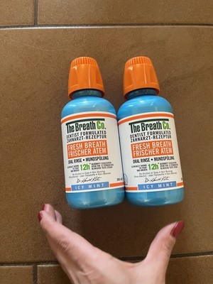 The Breath Co. Fresh Breath Mundwasser 2x500 ml   Milder Geschmack Neu Icy Mint