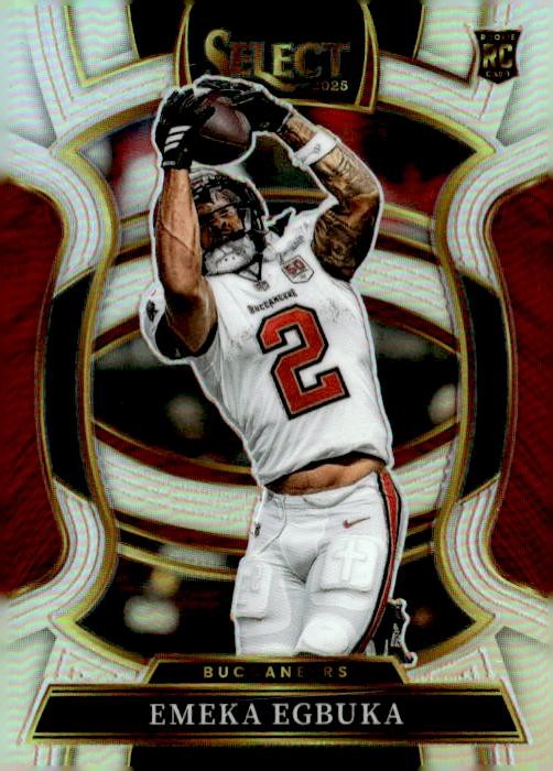 2025 Panini Select #37 Emeka Egbuka Silver Prizm
