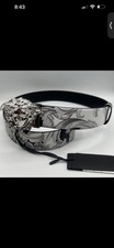 Versace La Medusa Baroque Reversible Leather Belt Black Size 85 cm / 34” - Italy