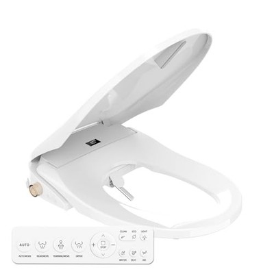 GOLDTECH BIDET TOILET SEAT HEATED BIDET SEAT FAV VHR CONTROLLED - WHITE