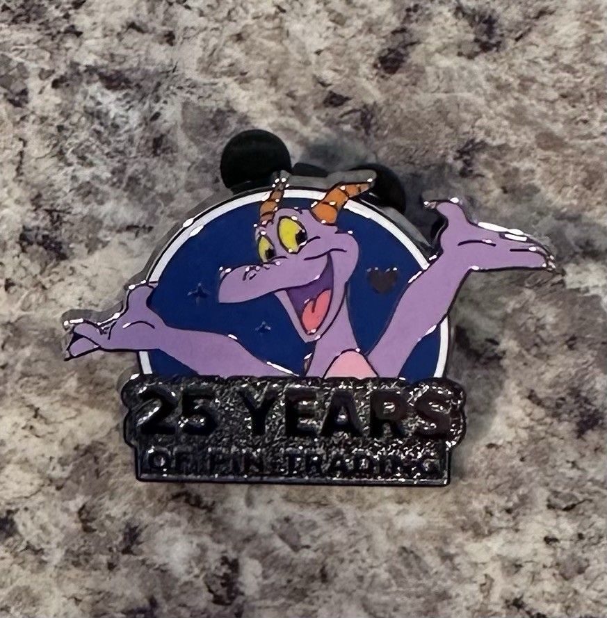 2025 WDW Hidden Disney Mickey Pin Figment Chaser 25 Years Pin Trading Logo Pin