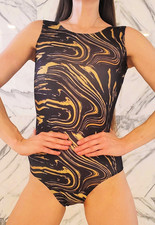 Gymnastics Leotard Adult Medium AM Competition Dance Cheer Aerialist