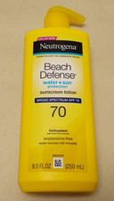 Neutrogena Beach Defense SPF 70 Sunscreen Lotion, Oil-Free, 8.5 oz 250 ML 