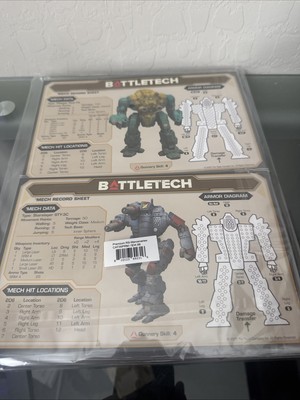 Battletech Alpha Strike Kickstarter Mercenaries Premium Record Sheets