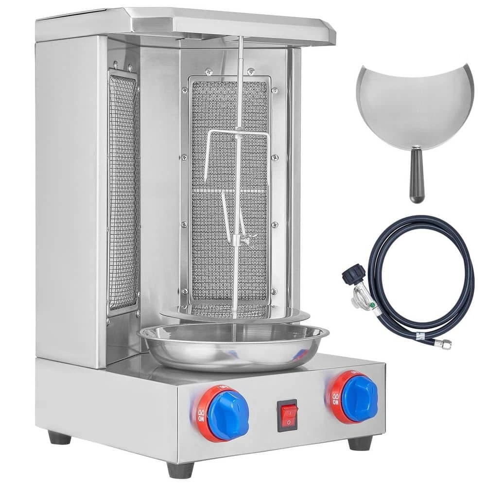Stainless Steel Shawarma Grill Machine - Portable 2-Burner Natural Gas Grill
Opens in a new window o