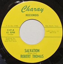 Robert Thomas. Salvation. Charay issue Original Northern Soul. Wigan Casino