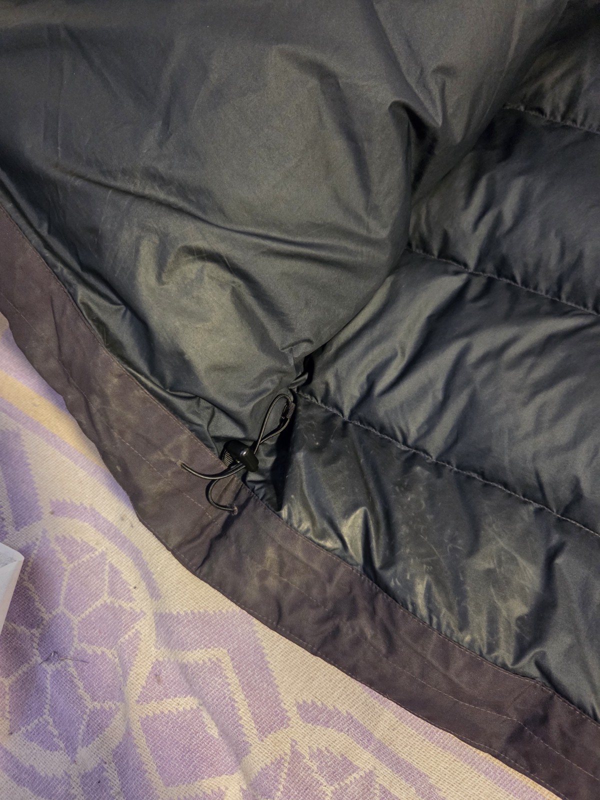 Patagonia Downdrift Jacket Mens M Ink Black Down Puffer NetPlus Soft Shell Hood thumbnail 17