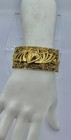 Victorian Bangle Bracelet Flower Motif Heavy 3 Dimensional Gold Filled Rare — photo 7