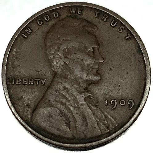 1909-P VDB Lincoln Wheat Cent Penny ~ Semi Key Date ~ Very Fine Condition - 2256