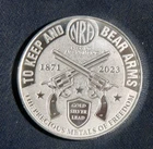 2023 NRA TO KEEP AND BEAR ARMS REVOLVER 1 oz 999 Silver Round  Lot 210756