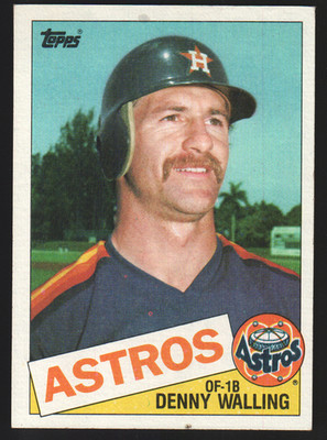 1985 Topps Baseball #382 - Denny Walling - Houston Astros  85-1856