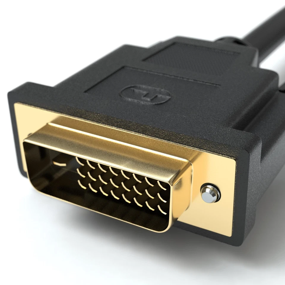 2m Displayport auf DVI Kabel DP zu DVI-D 24+1 Stecker Adapter-Kabel Display Port - Bild 3 von 4