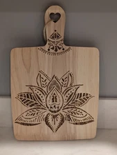 Wood Burned Cutting Board 8.5"X11"