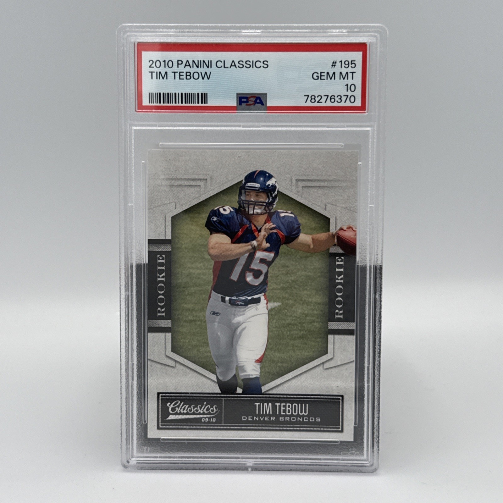 Tim Tebow Panini Classics #195 Base