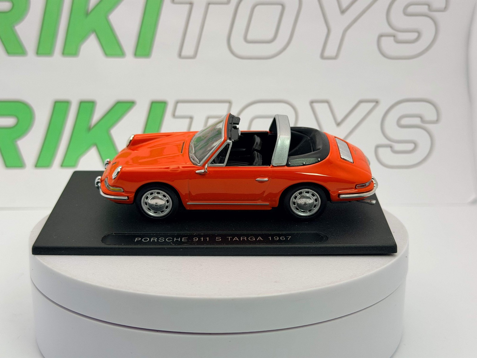 1967 Porsche 911 S Newsstand License Plate 1/43 Orange