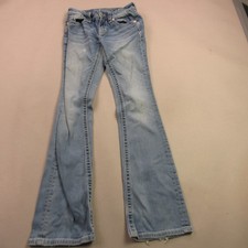 Miss Me Jeans Womens 26 Regular Pockets Blue Denim Boot Casual Lightweight