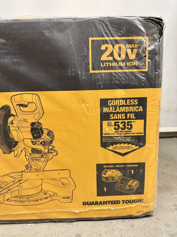 DEWALT 20V MAX inalámbrico 7-1/4 pulgadas. Sierra ingleteadora con batería y cargador (DCS361M1) Foto 4 de 4