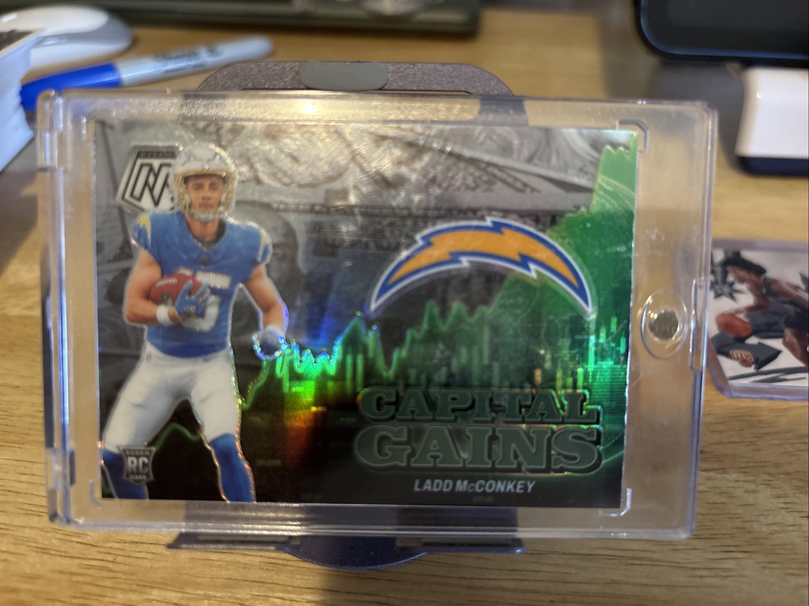 2024 Panini Mosaic - Capital Gains Ladd McConkey #13 Silver Prizm (RC)