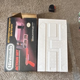 Nintendo NES Action Set Console Bundle Box. NO CONSOLE + shipping