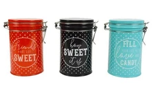 Boston Warehouse Metal Canister Jar, How Sweet