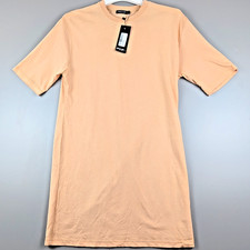 Nasty Gal Women’s T Shirt Dress Medium Beige Oversized Tee