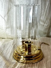 Partylite Brass Contessa Hurricane Lamp Ribbe...