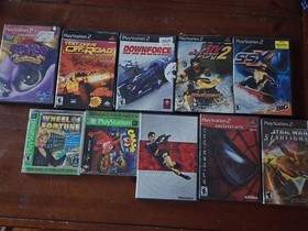 Sony Playstation 2 Video Game Console Bundle Controller Memory Card 22 Games