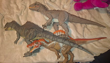 Lot Hammond Collection Jurassic World Giganotosaurus Spinosaurus Indominus Rex