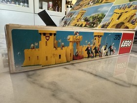 VINTAGE LEGO YELLOW CASTLE 375 PARTS UNOPENED MIB RETIRED SET BOXED 1978 TVE