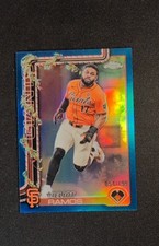 2025 Topps Holiday - Chrome Heliot Ramos #HC129 Blue Refractor /199