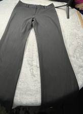 Simply Vera Vera Wang Gray Flare Leg Dress Pants Size 12 Stretch Career Trousers