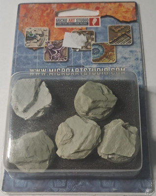 Shale Bases 25mm round 5 Stk. Micro Art Studios für Tabletop / Modelbau