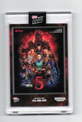 Stranger Things Season 5 Poster Card 2025 Topps NOW #STRA in Hand