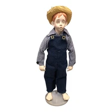 42913 - Tom Sawyer Porcelain 15" Doll with Stand | AwaitingInput |