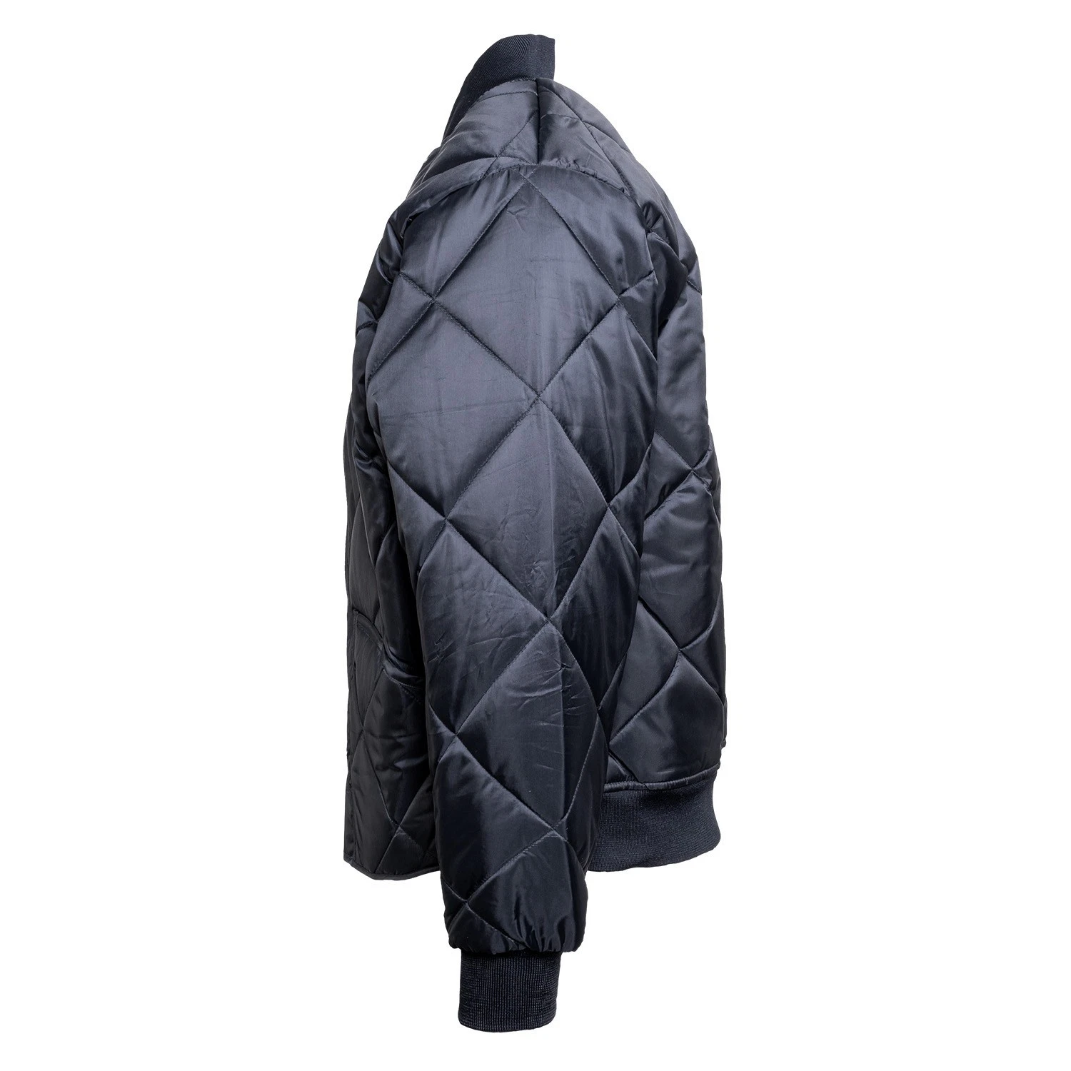 NEW Embroidered GAME Apparel Men's 1221-J The Bravest Diamond Quilt Jacket Navy - product detail image 8