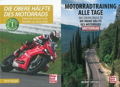 Spiegel: Die obere Hälfte des Motorrads & Übungsbuch Motorrad-Handbuch/Ratgeber