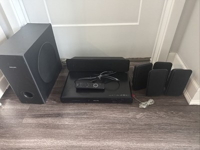 Philips HTS3565D 5.1 Channel Home Theater System W/Remote. Tested