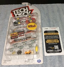 Dave Mirra BMX Skateboarding Signed 2xs Skateboard Tech Deck JSA Certified