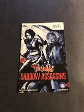 tenchu shadow assassins wii Manual Only