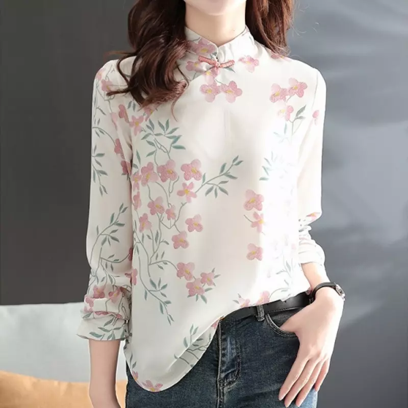 Mandarin collar shop sweater