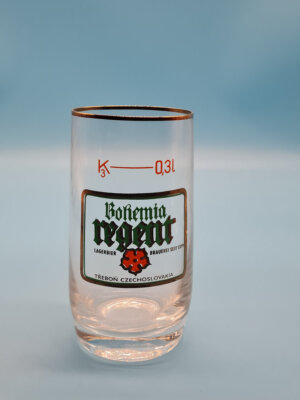 Trebon Regent 0,3l Brauerei Bierglas Bier Glas alt Pils