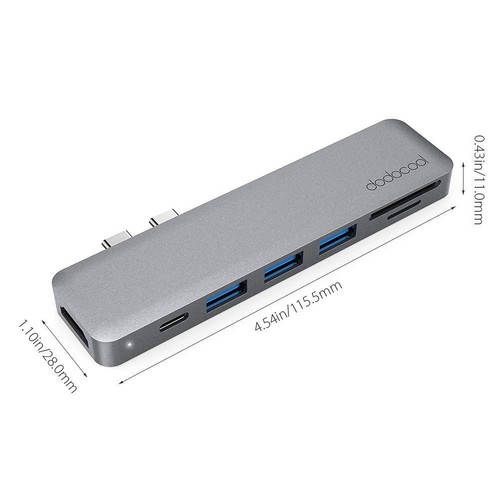 Hub USB C, adattatore dodocool 7 in 1 tipo C con lettore di schede SD/TF 4K USB da C a HD, SD/TF - Foto 10 di 10