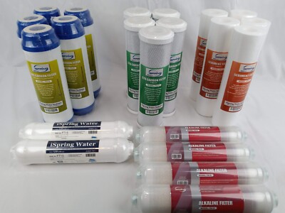 iSpring 6-Stage Reverse Osmosis Water Filter Sets,  2.5-Year X 21pcs Sealed wrap
