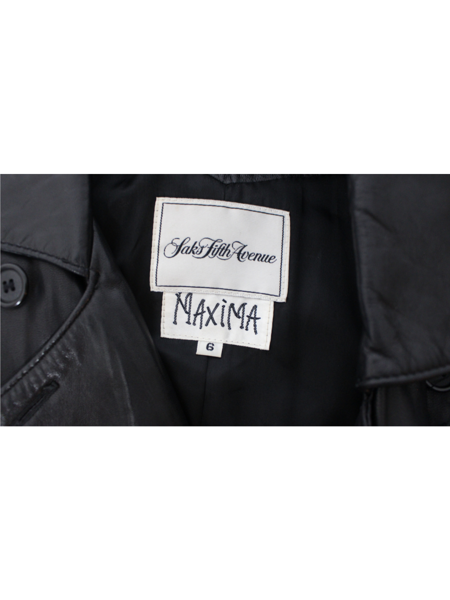 80-90s saks fifth avenue レザーボンバージャケット 黒 80-90s saks fifth avenue レザーボンバージャケット 黒