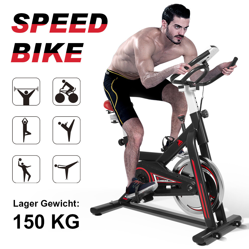 Sport24 Red Exercise Bike Sport24 Spin Bike That Shows Resistance